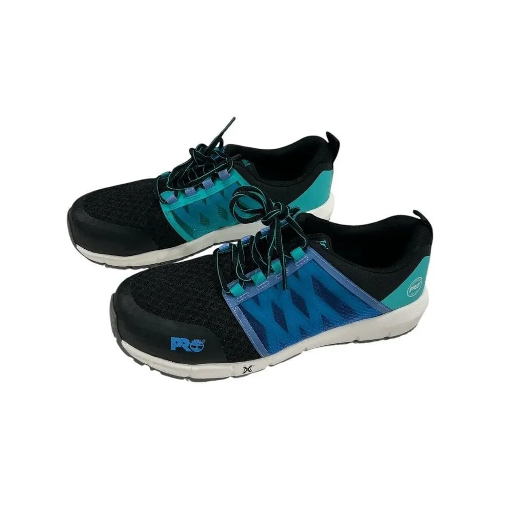 Timberland Pro Radius‎ Composite Safety Toe Black/Aqua Women's Size 11 M